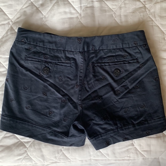 Talula - Navy High Rise Button-up Shorts - Picture 2 of 4